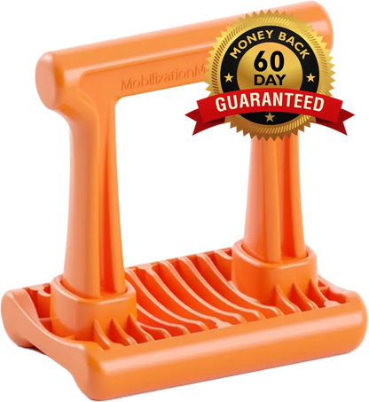 Mobilization Magic™ glute release tool — orange self-massage device for piriformis pain and hip mobility therapy